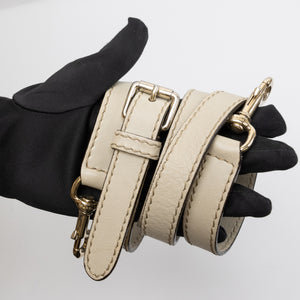 GUCCI GG CANVAS SUKEY OFF-WHITE TOP HANDLE BAG GHW