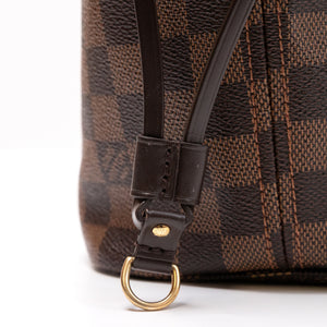 LOUIS VUITTON NEVERFULL MM DAMIER EBENE GHW