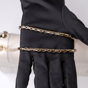 BVLGARI SEPRENTI FOREVER SHOULDER BAG WHITE GHW