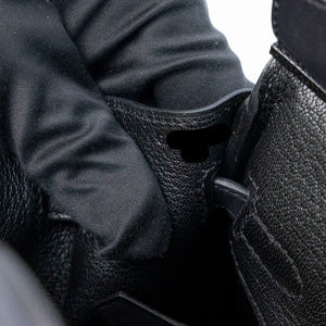 HERMES BIRKIN 25 VOLUPTO BLACK GHW STAMP G