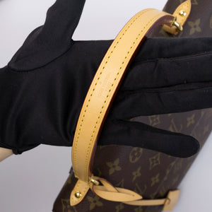 LOUIS VUITTON CLUNY MM BROWN MONOGRAM CANVAS GHW