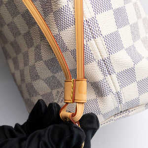 LOUIS VUITTON NEVERFULL MM DAMIER AZUR CANVAS ROSE BALLERINE GHW