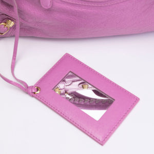 BALENCIAGA MEDIUM CLASSIC CITY CROSSBODY BAG PURPLE GHW