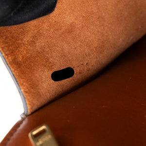 CELINE MAILLON TRIOMPHE BUCKET BAG BROWN CALFSKIN LEATHER GHW