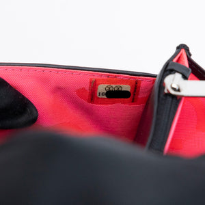CHANEL CAMBON WALLET ON CHAIN BLACK CALFSKIN SHW