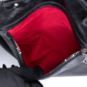MIUMIU TOTE BAG CALFSKIN LEATHER BLACK