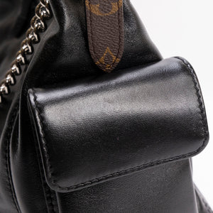 LOUIS VUITTON CARRYALL CARGO VIBE PM BLACK LAMBSKIN LEATHER SHW