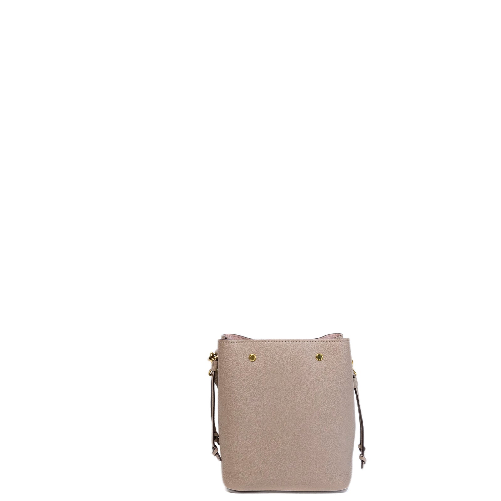 LOUIS VUITTON NANO LOCKME BUCKET BEIGE CALFSKIN LEATHER GHW (MICROCHIP)