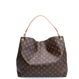 LOUIS VUITTON GRACEFUL MM MONOGRAM CANVAS GHW (MICROCHIP)