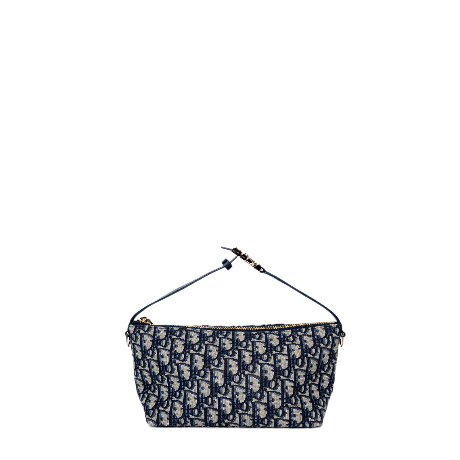 CHRISTIAN DIOR MEDIUM DIORTRAVAL NOMAD POUCH BLUE OBLIQUE