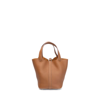 HERMES PICOTIN 18 CLEMENCE GOLD SHW STAMP K