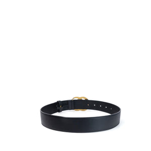GUCCI GG MARMONT BLACK LEATHER BELT GHW 70 CM