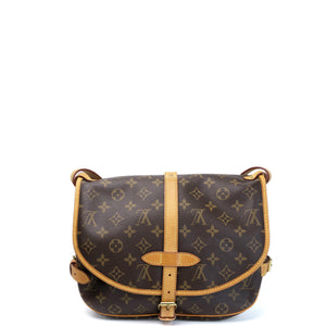 LOUIS VUITTON VINTAGE DOUBLE SIDE CROSSBODY BAG MONOGRAM CANVAS GHW