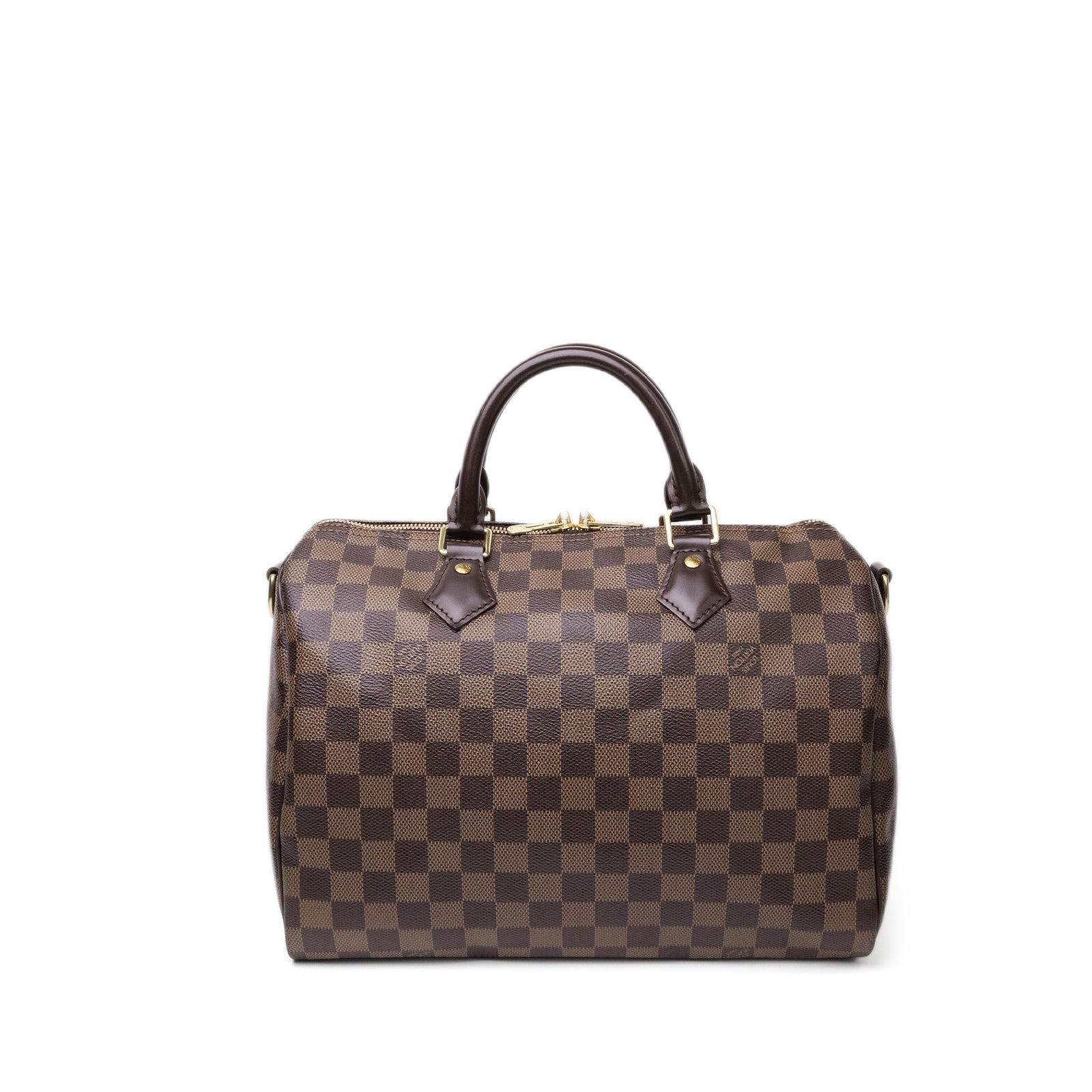 LOUIS VUITTON SPEEDY BANDOULIERE 30 DAMIER EBENE CANVAS GHW