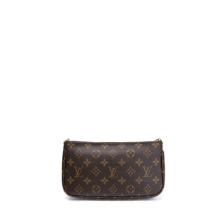 LOUIS VUITTON MULTI POCHETTE ACCESSORIES MONOGRAM CANVAS PINK STRAP GHW