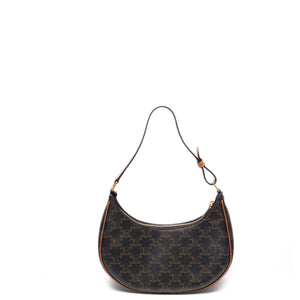 CELINE AVA BAG TAN CANVAS / CALFSKIN LEATHER GHW