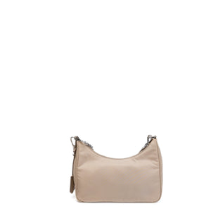 PRADA RE-EDITION 2005 SHOULDER BAG RE-NYLON BEIGE SHW