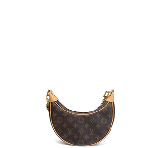 LOUIS VUITTON HALF-MOON LOOP BAGUETTE MONOGRAM CANVAS GHW (MICROSHIP)
