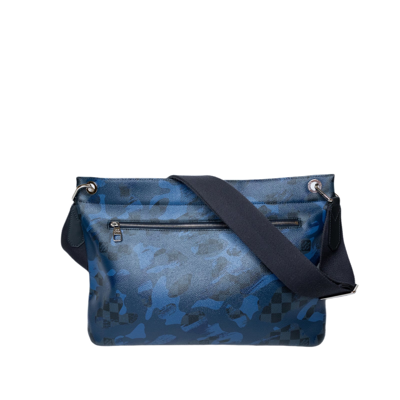 LOUIS VUITTON HUNTER SHOULDER BAG BLUE CAMO DAMIER COBALT N41659