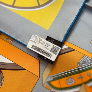 HERMES SPRINGS SPRINGS BAGUE SILK SCARF 90CM