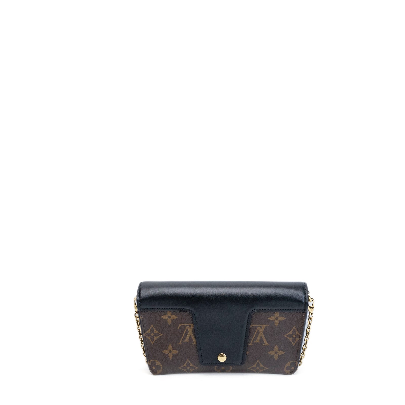 LOUIS VUITTON PADLOCK PN STRAP MONOGRAM BLACK GHW (MICROCHIP)