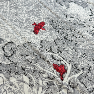 HERMES RETOUR A LA NATURE SHAWL 140*140CM