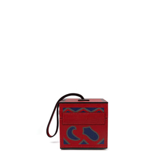 MOYNAT VANITY BOX BAG MULTICOLORED LEATHER SHW