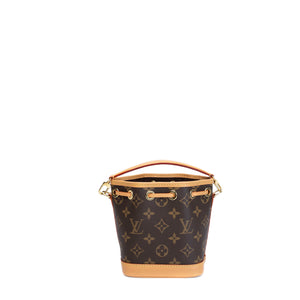 LOUIS VUITTON NANO NOE MONOGRAM CANVAS GHW (MICROCHIP)