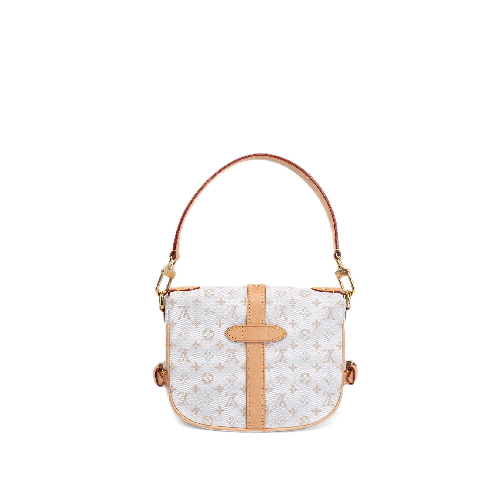 LOUIS VUITTON SAUMUR BB OTHER MONOGRAM CANVAS MASTIC CREAM GHW (MICROCHIP)