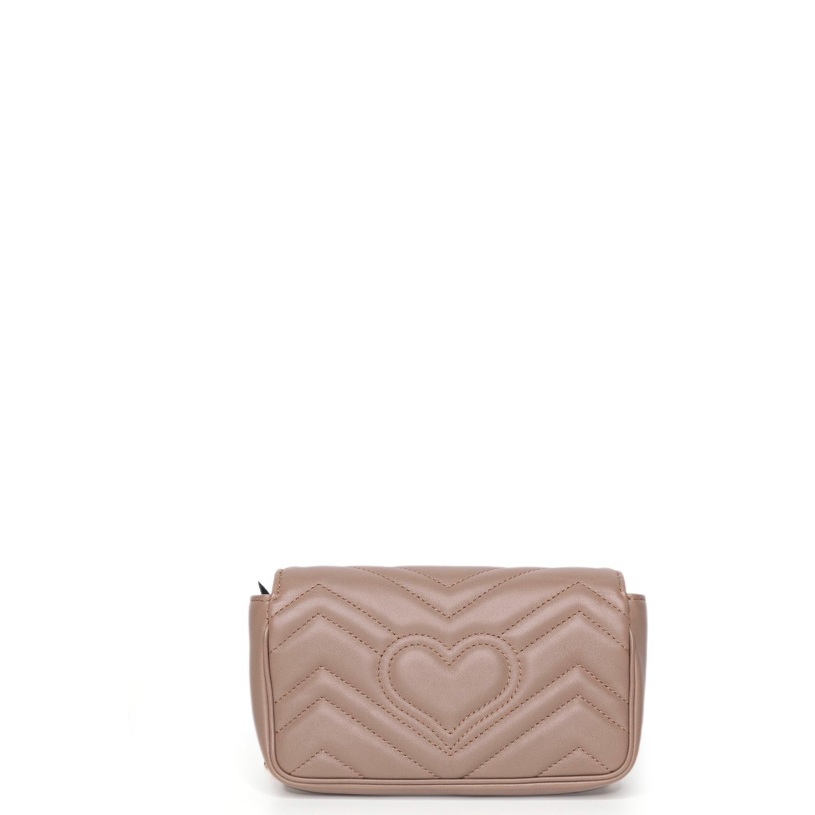 GUCCI MARMONT SMALL SHOULDER BAG BEIGE LEATHER GHW