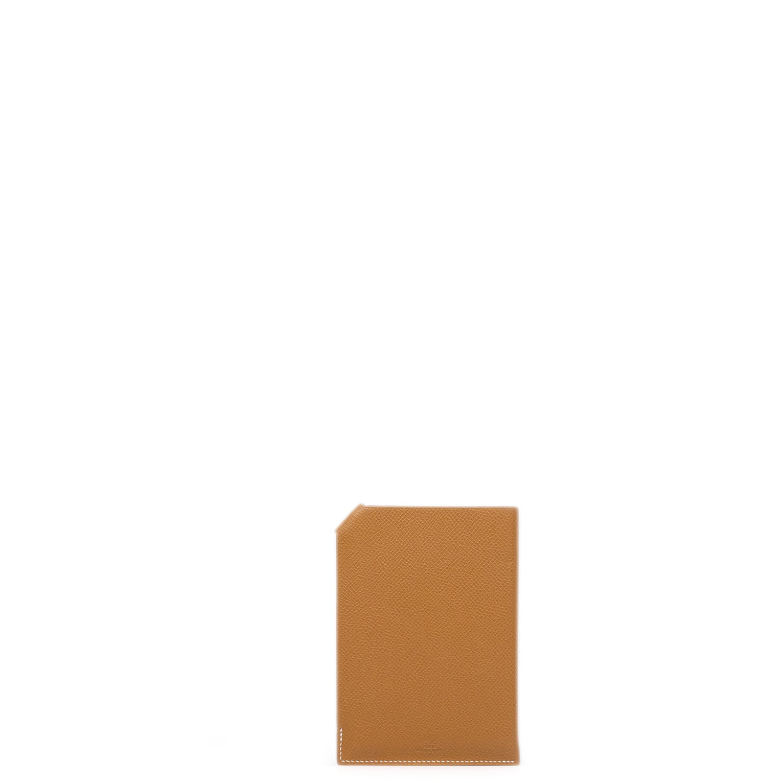 HERMES TARMAC PASSPORT HOLDER EPSOM GOLD SHW STAMP Y