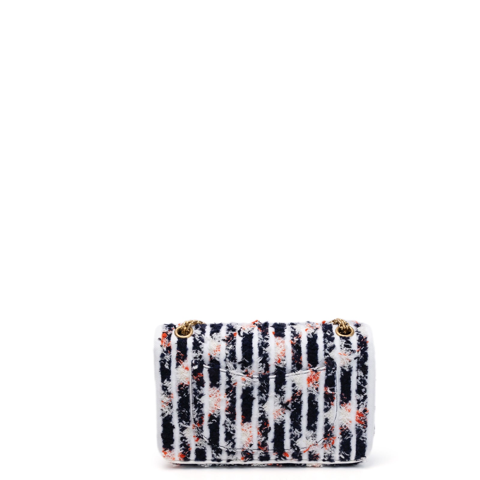 CHANEL 2.55 TWEED HANDBAG MULTICOLOR TWEED / LAMBSKIN LEATHER GHW