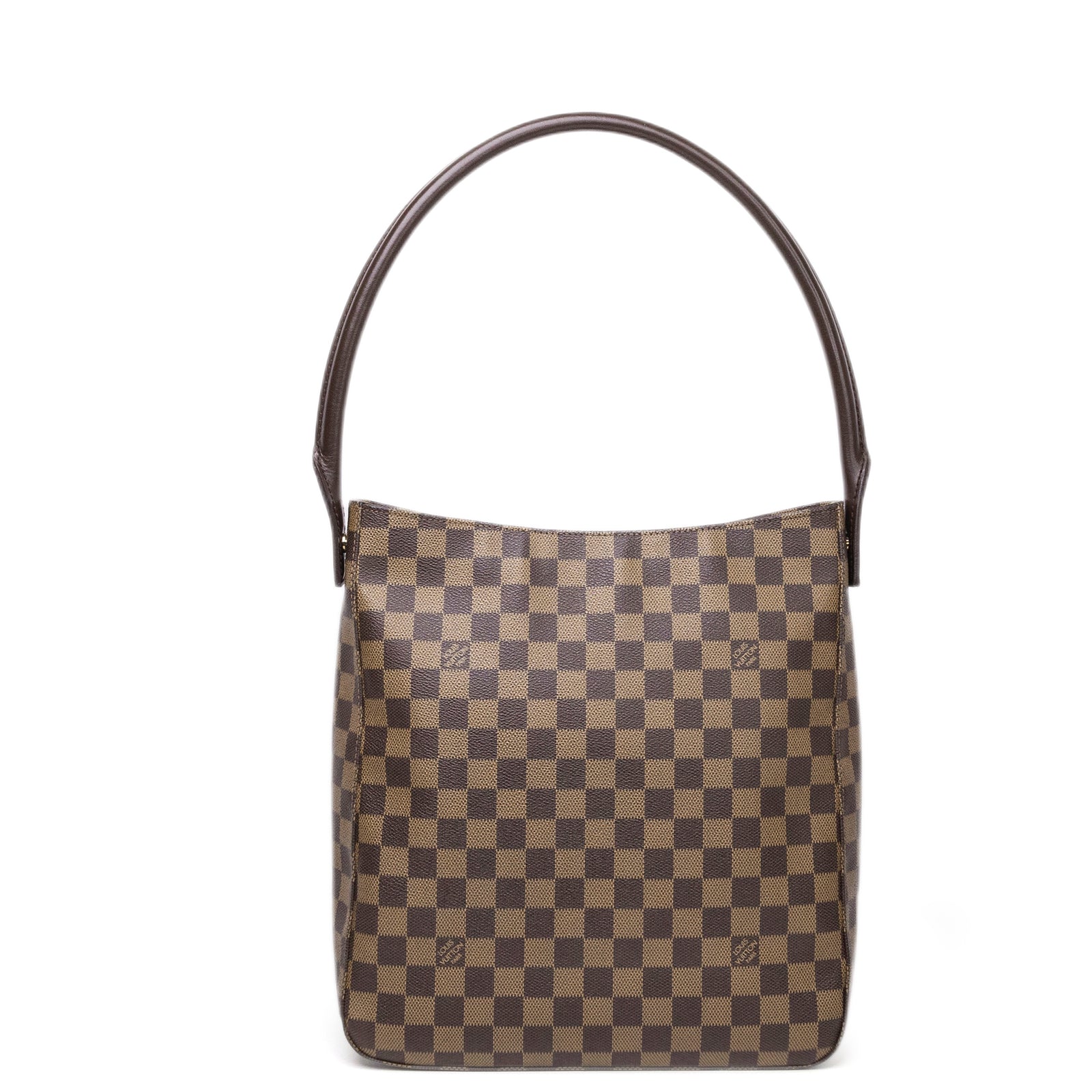LOUIS VUITTON DAMIER EBENE LOOPING GM GHW