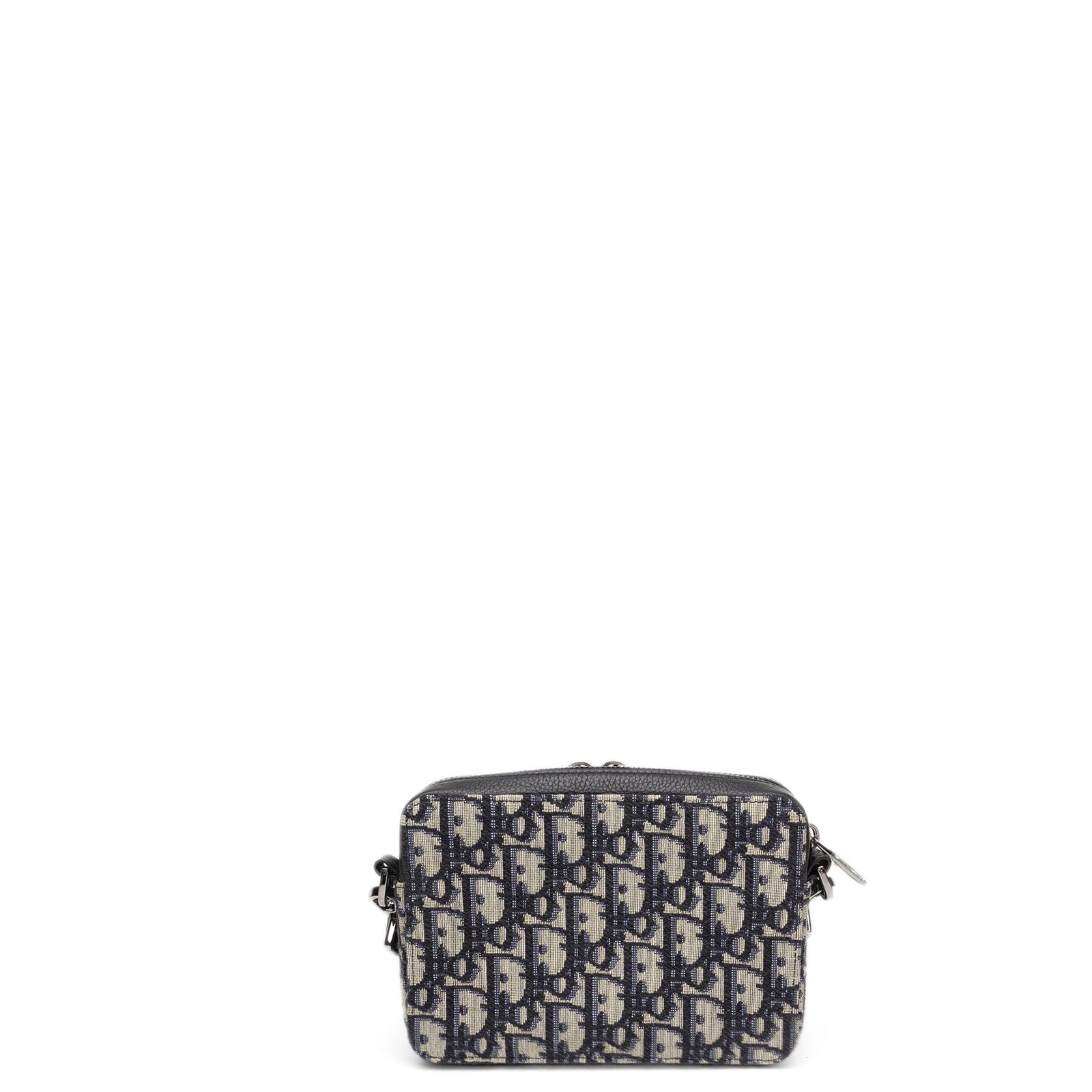 CHRISTIAN DIOR WALLET ON STRAP OBLIQUE JACQUARD CANVAS / LEATHER BLUE SHW