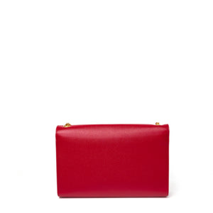 SAINT LAURENT KATE BAG MEDIUM RED CALFSKIN LEATHER GHW