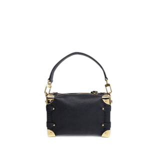 LOUIS VUITTON SIDE TRUNK PM BLACK GRAINED CALFSKIN GHW (MICROCHIP)