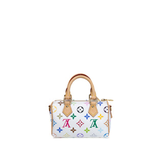 LOUIS VUITTON TAKASHI MURAKAMI NANO SPEEDY MONOGRAM CANVAS / LEATHER WHITE / MULTICOLOUR GHW