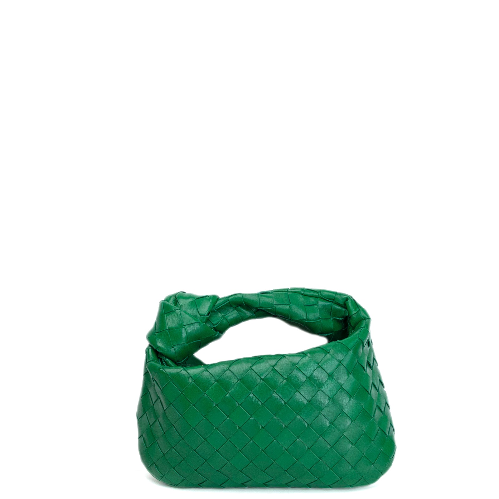 BOTTEGA VENETA MINI JODIE GREEN LAMBSKIN GHW