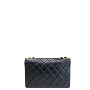 CHANEL CC GOLDEN CLASS FLAP BAG BLACK LAMBSKIN GHW