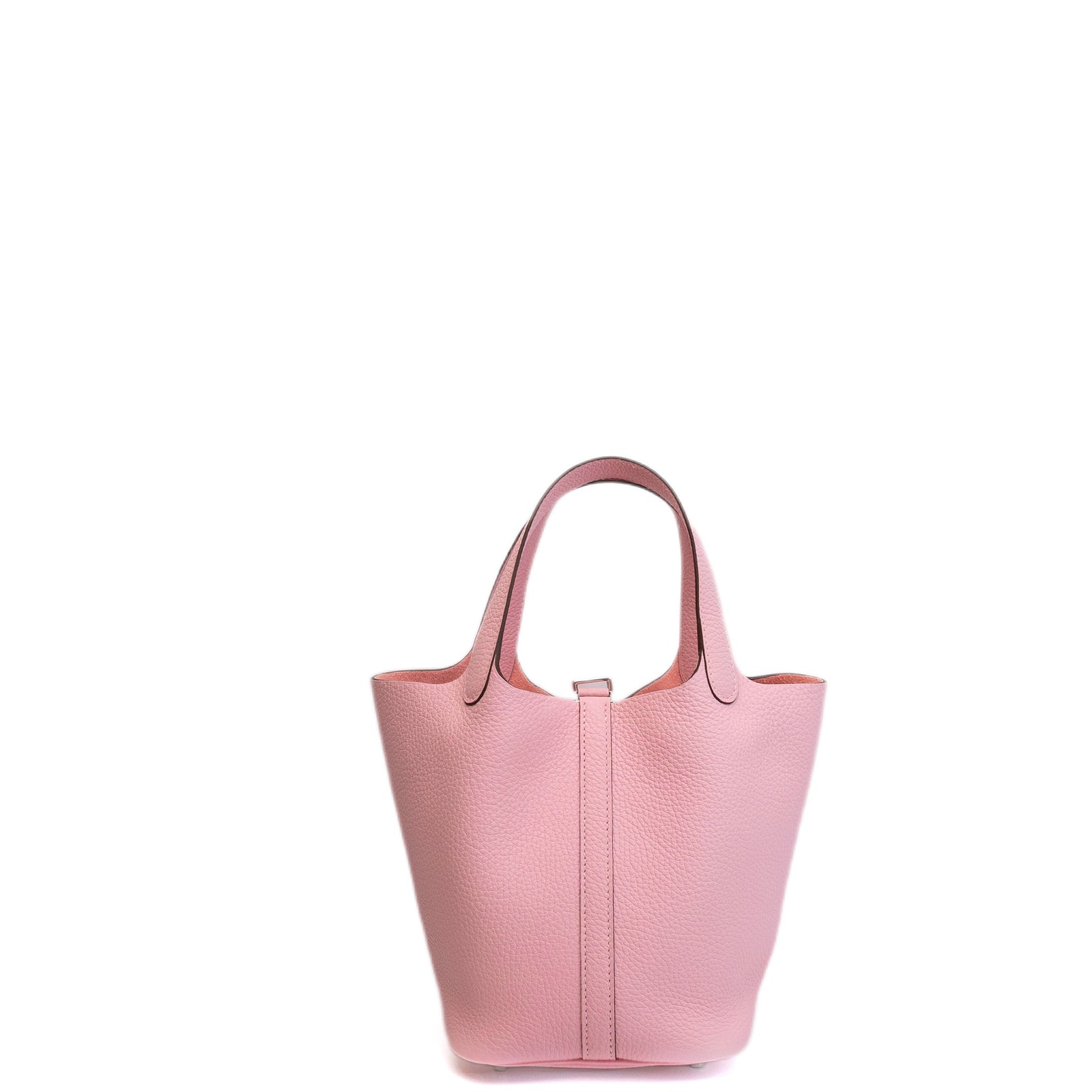 HERMES PICOTIN 18 LOCK BAG CLEMENCE 3Q ROSE SAKURA SHW STAMP W