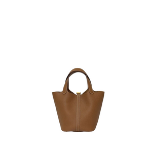 HERMES PICOTIN LOCK 18 GOLD GHW STAMP K