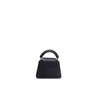 LOUIS VUITTON CAPUCINES NANO HANDBAG BLACK GHW