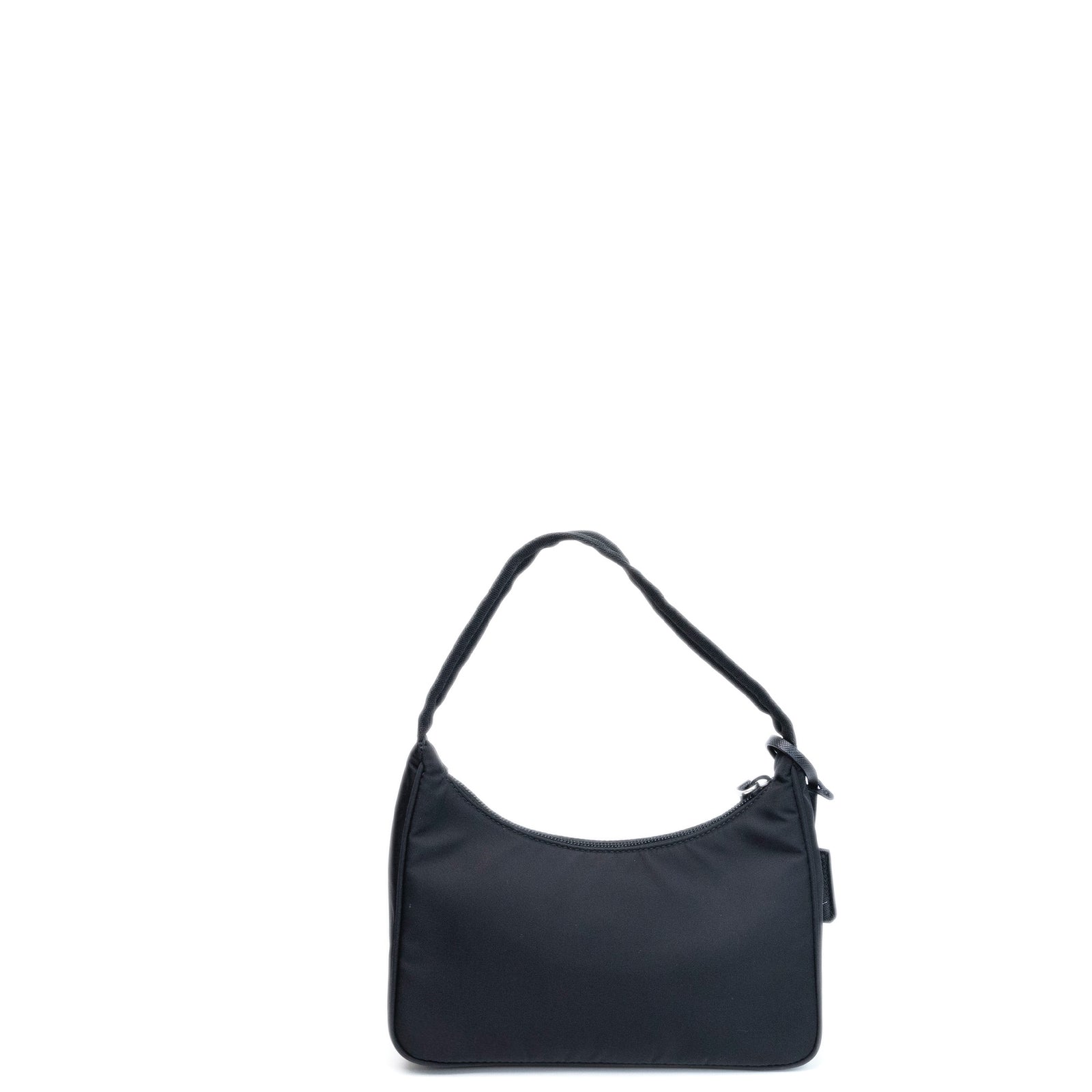 PRADA NYLON MINI TESSUTO SHOULDER BAG BLACK SHW