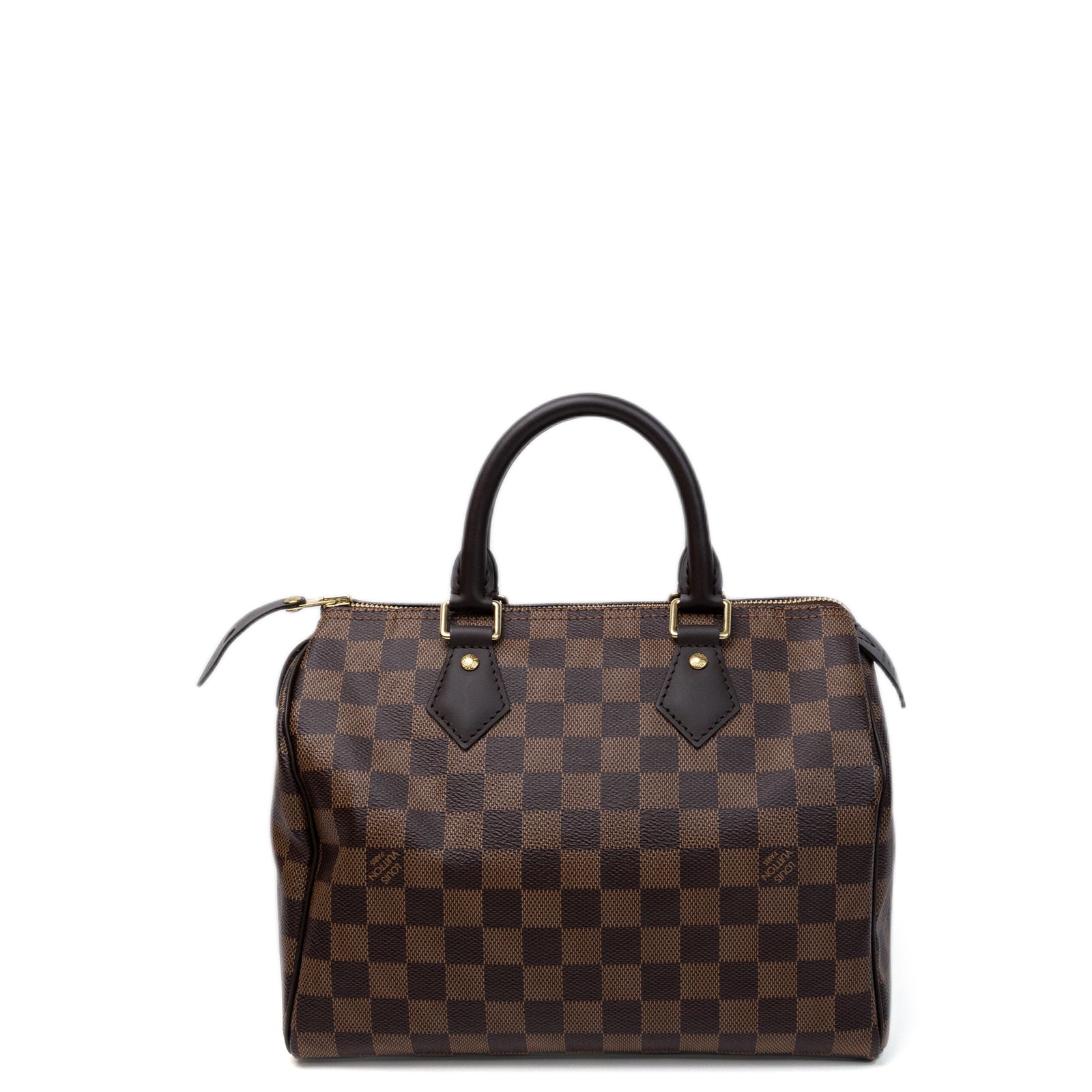 LOUIS VUITTON SPEEDY BANDOULIERE 25 DAMIER EBENE CANVAS GHW