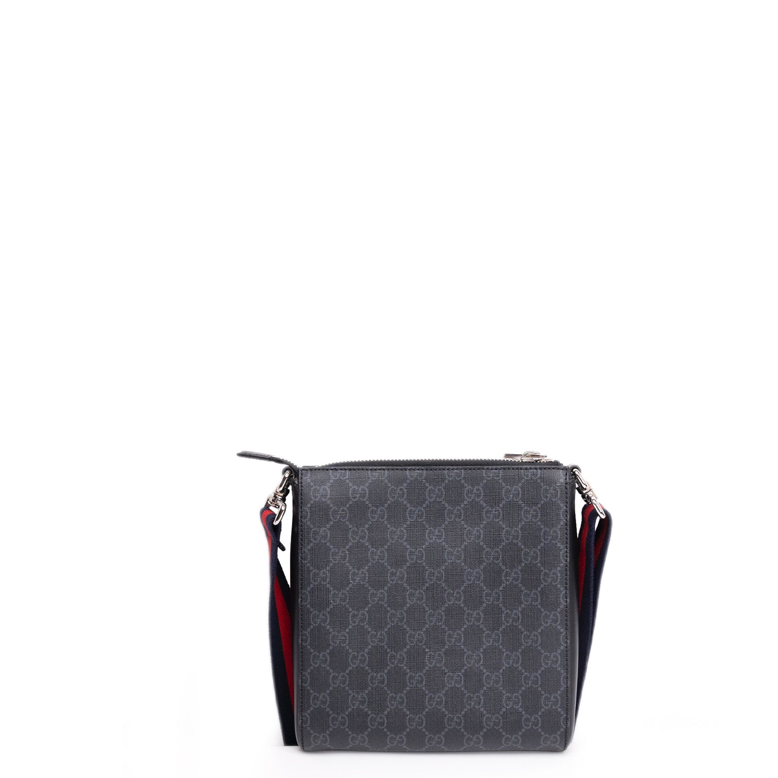 GUCCI GG SUPREME MESSENGER BAG BLACK / MULTICOLOUR CANVAS SHW