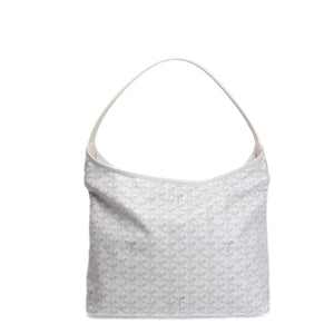 GOYARD BOHEME HOBO BAG WHITE GOYARDINE CANVAS / CALFSKIN SHW