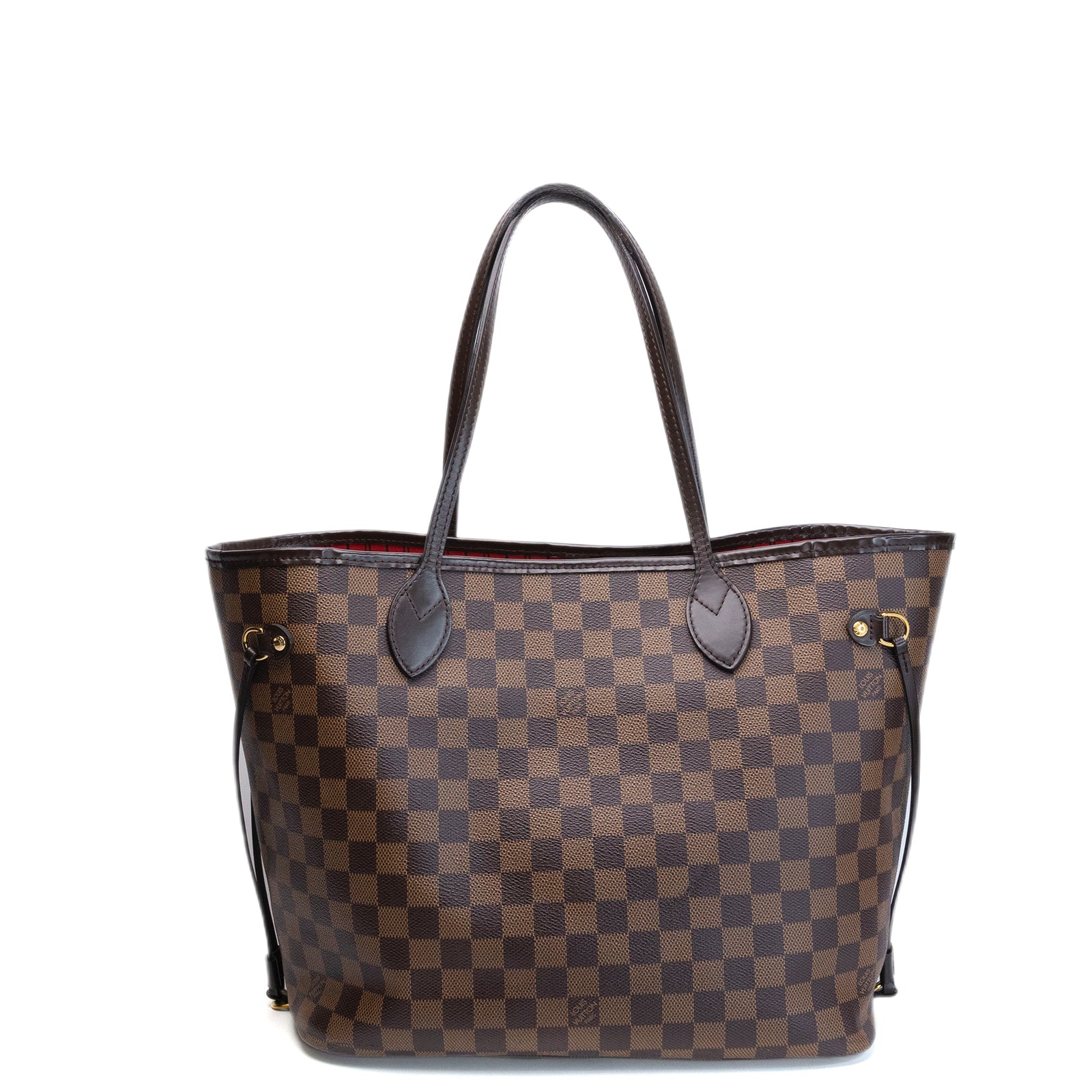 LOUIS VUITTON NEVERFULL MM DAMIER EBENE CANVAS GHW