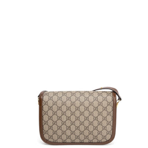 GUCCI HORSEBIT 1955 BAG SUPREME CANVAS BEIGE GHW