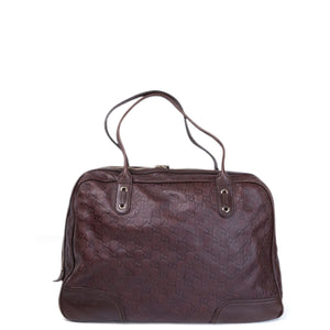 GUCCI GUCCISSIMA LARGE PRINCY TOTE BAG BROWN LEATHER GHW