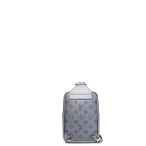 LOUIS VUITTON OUTDOOR SLING BAG MONOGRAM TAIGARAMA GUNMETAL SILVER SHW (MICROCHIP)